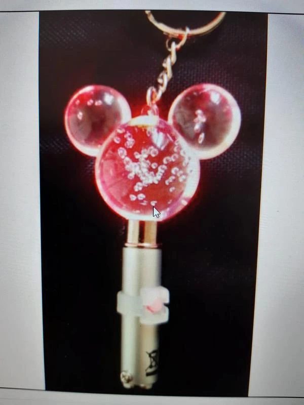 Porte clés disney disneyland paris lumineux tête de mickey